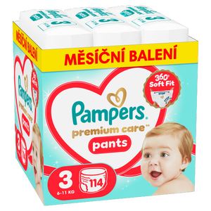 Pampers Premium Plenkové kalhotky Monthly Box, vel. 3 (6-11 kg)