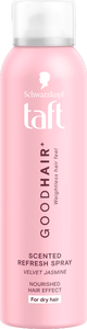 Schwarzkopf Taft Good Hair osvěžující sprej na suché vlasy - červená