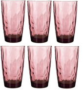 Bormioli Sada sklenic DIAMOND fialová 470ml