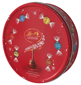 Lindt Bonboniéra Lindor Mix Pralinek v Plechové Dóze