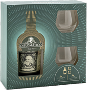 Diplomático Reserva Exclusiva (40%) + 2x sklenice (dárkové balení)