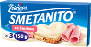 Smetanito Tavený sýr se šunkou (3 ks)