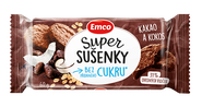 Emco Super sušenky bez přidaného cukru Kakao a Kokos