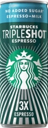 Starbucks® Tripleshot bez přidaného cukru