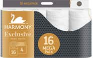 Harmony Exclusive Pure White Toaletní papír, 4vrstvý, 16 rolí