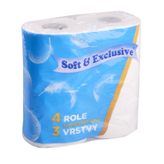 Soft & Exclusive Toaletní papír 3vrstvý, 4 role