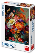 Dino Toys Květiny ve váze puzzle, 1000 dílků