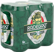 Radegast Rázná 10, světlé výčepní, plech 6x500ml