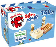 Veselá Kráva Sýr a Křup přírodní sýr Rodinné balení 4x35g