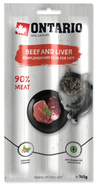 Ontario Tyčinky pro kočky Beef&Liver 3x5g