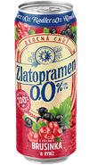 Zlatopramen Radler 0,0 % Brusinka a rybíz, plech