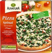 ALNATURA BIO Pizza Spinat se špenátem a mozzarellou z kamenné pece