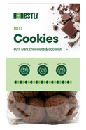 Honestly BIO Cookies 60% dark chocolate & coconut