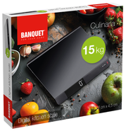 Banquet Váha kuchyňská digitální, Culinaria, černá, 15 kg