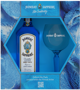 Bombay Sapphire & Sklenice (dárkové balení)