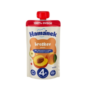 Hamánek Broskev 100% ovoce ovocná kapsička