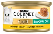 Gourmet Gold Savoury Cake, konzerva pro kočky, kuře