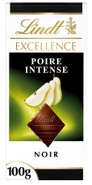 Lindt Excellence Hořká čokoláda s hruškovou náplní a kousky mandlí