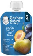 Gerber Natural kapsička hruška a švestka 