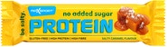 Max Sport  Proteinová tyčinka s příchutí slaného karamelu v mléčné čokoládě se sladidlem.