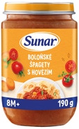 Sunar Příkrm špagety s boloňskou omáčkou, 8m+