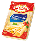 Président Emmental plátkový sýr