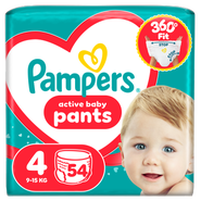 Pampers Plenkové kalhotky Jumbo Pack, vel. 4 (9-14 kg)