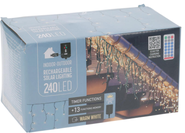 Koopman Řetěz LED 240l, Solar, černý kabel