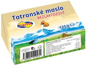 Tami Tatranské máslo bezlaktózové