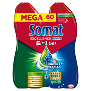 Somat Excellence Premium 5in1 gel do myčky (2x 540 ml)