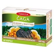 Terezia company Terezia Čaga + Reishi a Rakytník 60 kapslí 