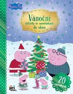 JIRI MODELS Vánoční aktivity se samolepkami do oken Prasátko Peppa