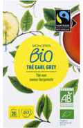 Monoprix Biologique BIO Čaj Earl Grey, 20 sáčků,