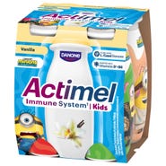 Actimel Kids probiotický jogurtový nápoj s vitamíny vanilka 4x100g