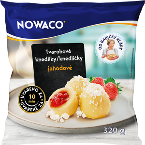 Nowaco Tvarohové knedlíky jahodové Nowaco 