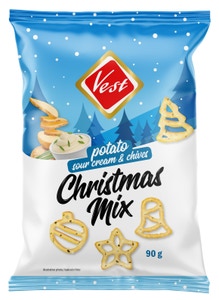 Vest Christmas mix - bramborový s pažitkou