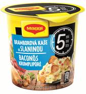 Maggi 5minut cup Bramborová kaše se slaninou