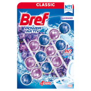 Bref Power Aktiv Lavender tuhý WC blok 3x50g