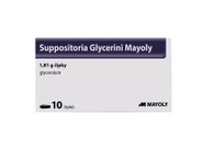 Suppositoria Glycerini Mayoly 1,81 g čípky 10 ks
