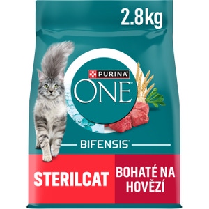 Purina ONE Bifensis Sterilised granule pro kočky, hovězí