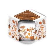 Emocio Autumn Leaves, vonná svíčka, Dekor 70x62 mm, sklo 