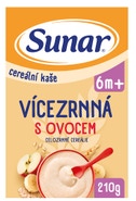 Sunar Vícezrná kaše s ovocem, 6 m+