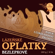 Pura Lázeňské oplatky čokoládové (kulaté), bez lepku