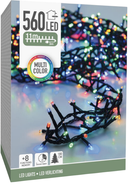 Koopman Řetěz LED 560L, Multi, zelený kabel, 11 m