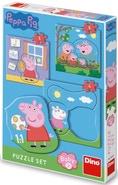 Dino Toys Peppa Pig Puzzle, baby set, 3 až 5 dílků