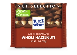 Ritter Sport Mléčná čokoláda s celými ořechy