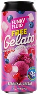 Funky Fluid Free Gelato - Berries & Cream nealko, plech