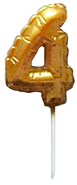 Toro Dortová svíčka "4", zlatá