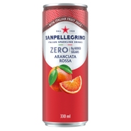 San Pellegrino Zero Aranciata Rossa červený pomeranč plech