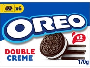 Oreo sušenky Double Creme s dvojitou vanilkovou náplní